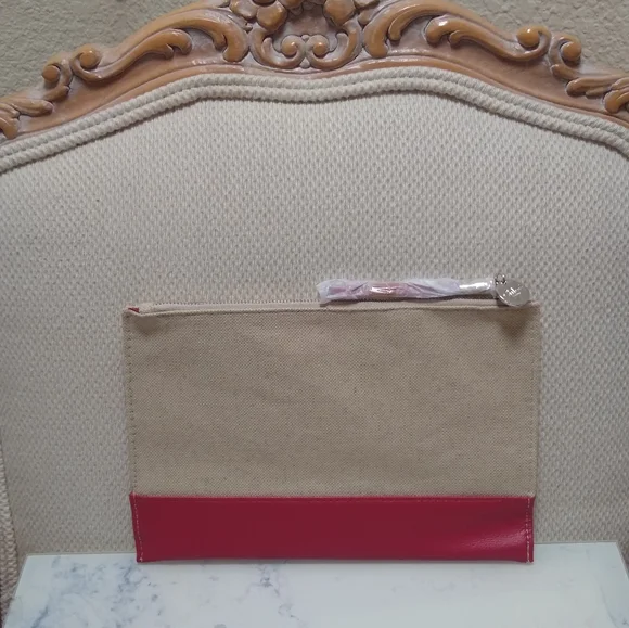 Chloé Parfum Canvas Flat Clutch Pouch New - Picture 5 of 11
